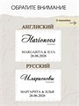 Наклейка свадебная на семейный банк, казну, белая 00524587