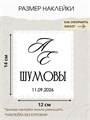Наклейка свадебная на семейный банк, казну, белый (4) 873453280